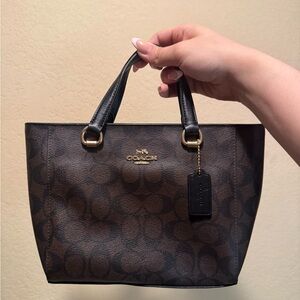 Coach Black and Brown Mini Tote